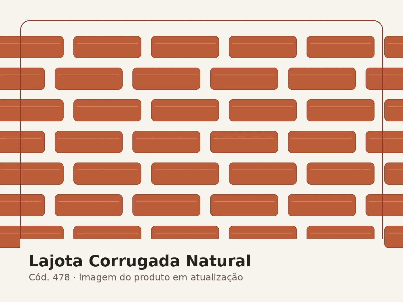 Lajota Corrugada Natural